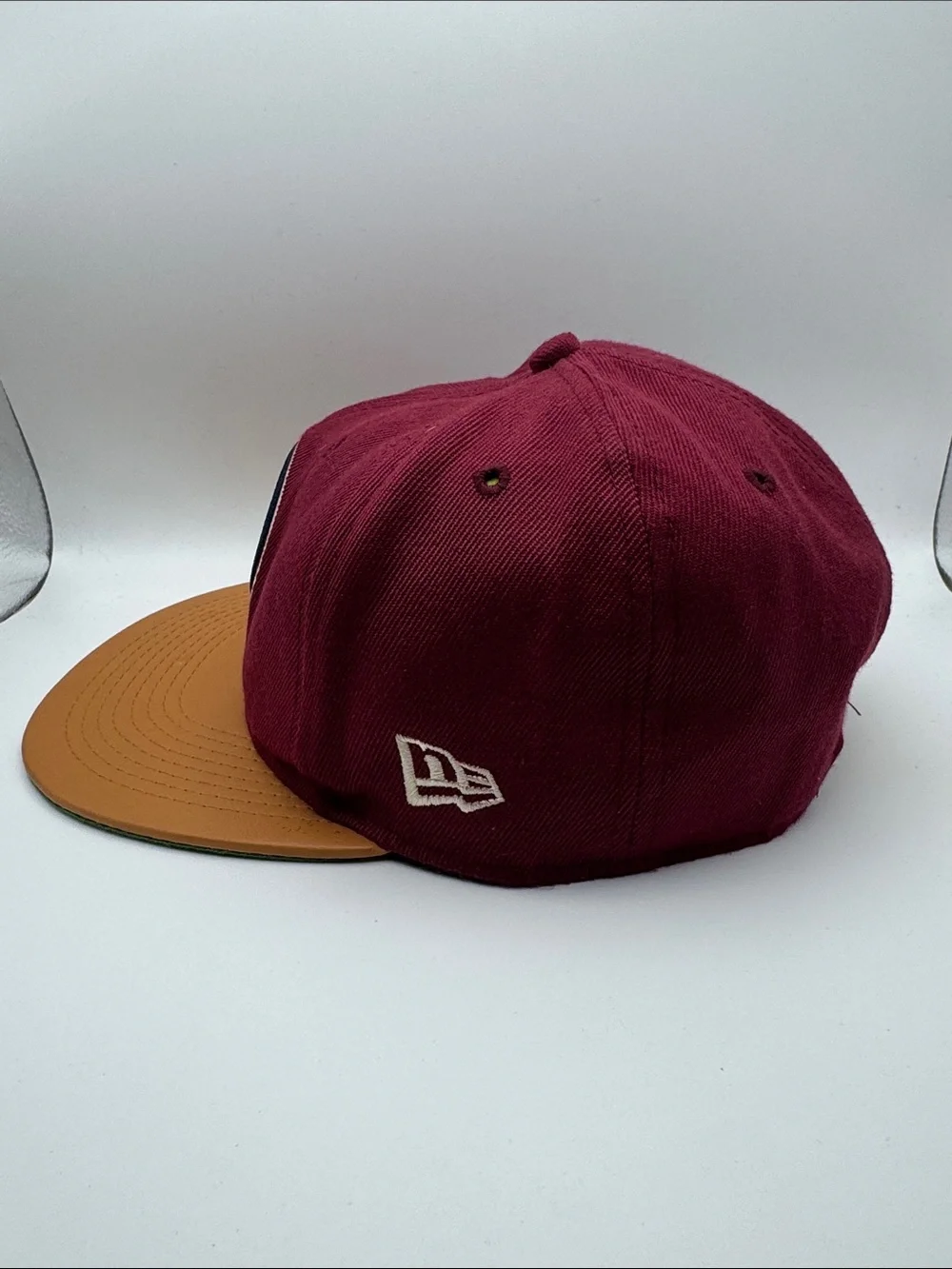 New Era 59 FiftyBoston Red Sox Faux Leather MLB Baseball Hat Snap Back